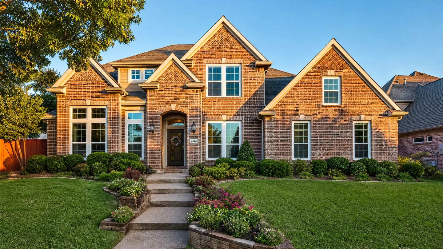 Whole house window replacement on a DFW home by Apex Windows TX